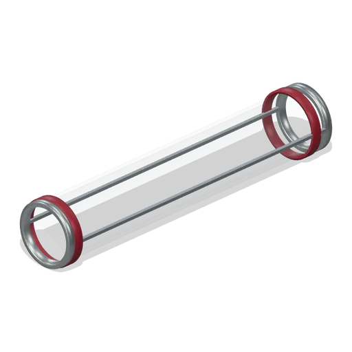 Glazed Inspection Tube (Pneumatic Tube Mail Exchange)