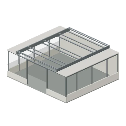 Roofed Pneumatic Mail Exchange (Pneumatic Tube Mail Exchange)