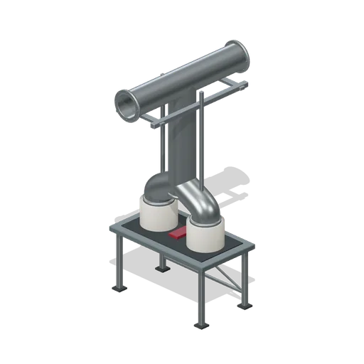 Duplex Desk Station (Pneumatic Tube Mail Exchange)