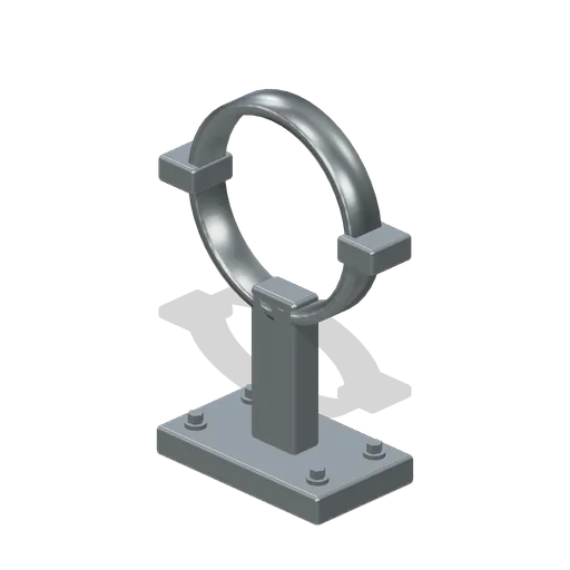 Wall Tube Clamp (Pneumatic Tube Mail Exchange)