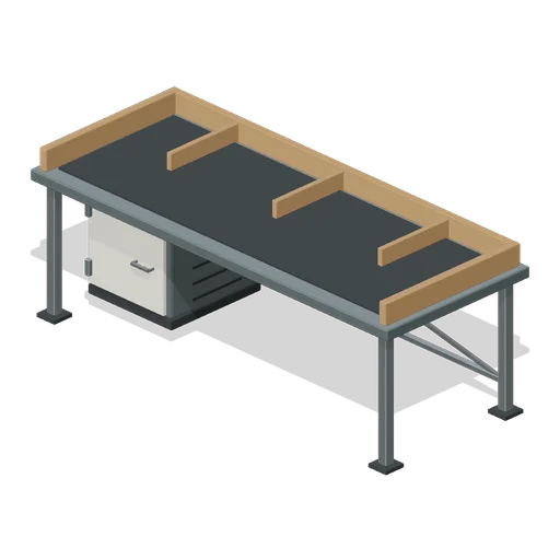 Recessed Dispatch Sorting Counter (Pneumatic Tube Mail Exchange)