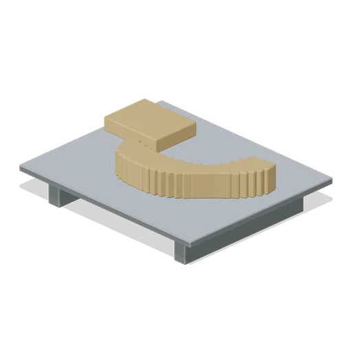Curved Harbour Model Insert (Abandoned Tidal Model Testing Hall)