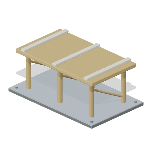 Pile Jetty Model (Abandoned Tidal Model Testing Hall)
