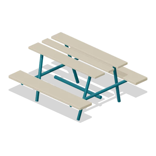 Cafe Bench Table (Bicycle Shop and Repair Cafe)