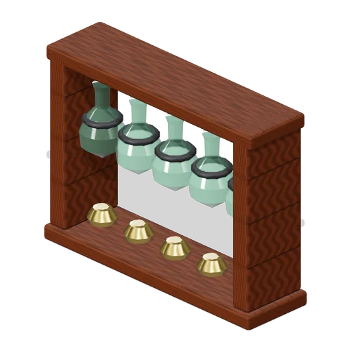 Distillation Flask Rack (Witch Cottage and Apothecary)