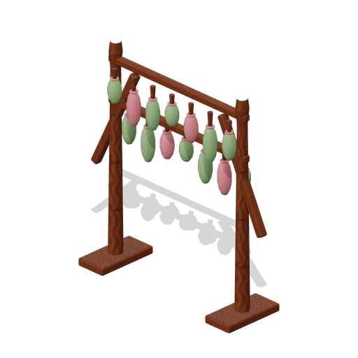 Drying Rack Of Bundles (Witch Cottage and Apothecary)