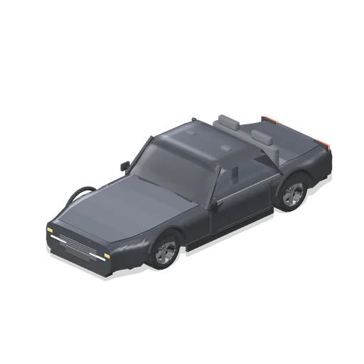 Classic muscle coupe (Car Park and Road Vehicle Fleet)