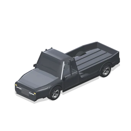 Long-bed single-cab pickup (Car Park and Road Vehicle Fleet)