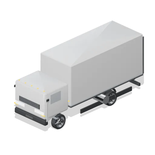 Box truck with a roller shutter (Car Park and Road Vehicle Fleet)