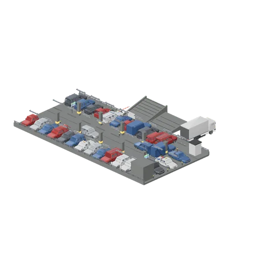 Multi-storey car park deck (Car Park and Road Vehicle Fleet)