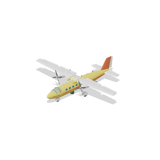 Survey Twin With Sensor Pod (Aircraft Fleet and Airfield)