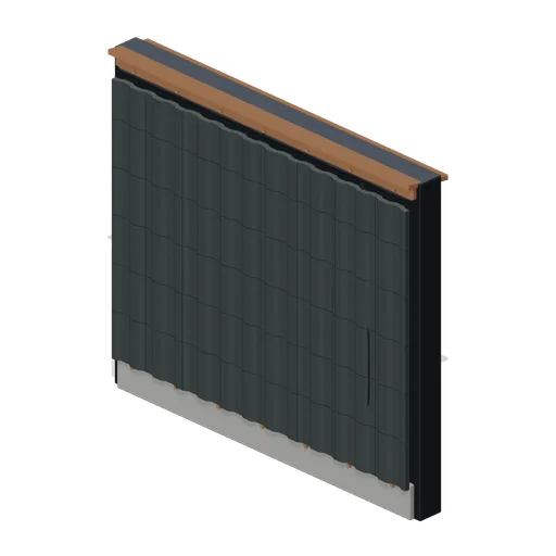 Corrugated Wall Bay 4 m (FPS Survival Forest Outpost)