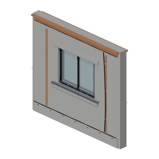 Window Wall Bay 4 m (FPS Survival Forest Outpost)