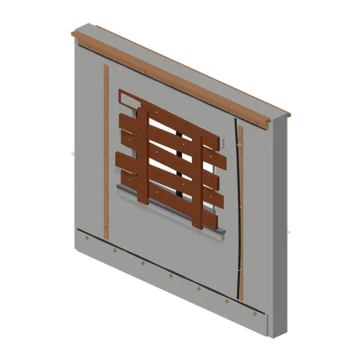 Boarded Window Wall Bay (FPS Survival Forest Outpost)
