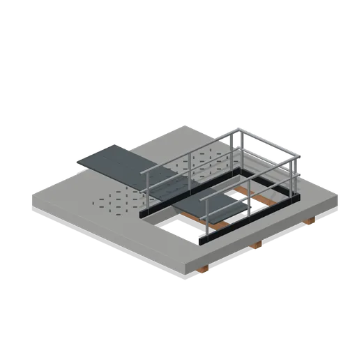 Stairwell Floor Slab 4 m (FPS Survival Forest Outpost)