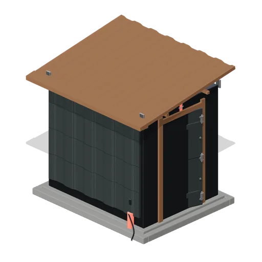 Fuel Store Shed 2.5 m (FPS Survival Forest Outpost)