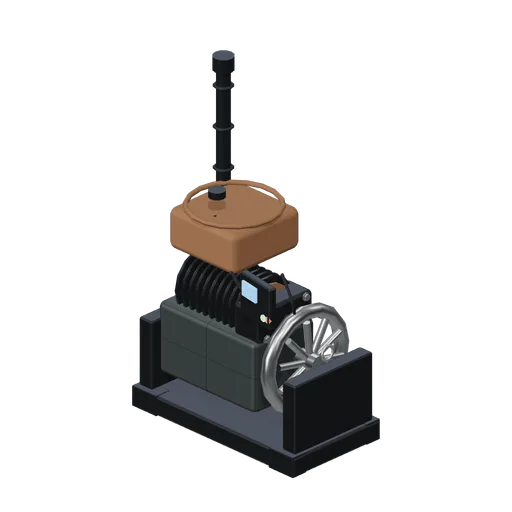 Camp Generator and Flywheel (FPS Survival Forest Outpost)