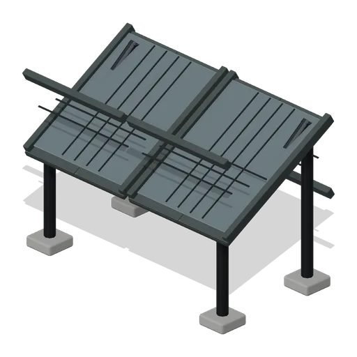 Solar Array on Frame 2.4 m (FPS Survival Forest Outpost)