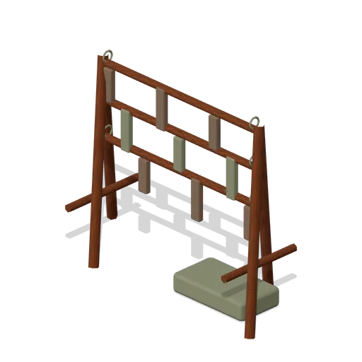 Meat Drying Rack 2.7 m (FPS Survival Forest Outpost)