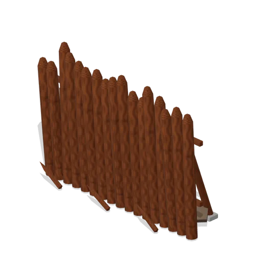 Timber Palisade Bay 4 m (FPS Survival Forest Outpost)
