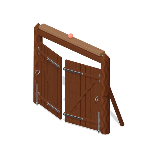 Palisade Gate, Two Leaves (FPS Survival Forest Outpost)