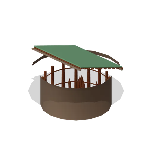 Covered Spike Pit 2.7 m (FPS Survival Forest Outpost)