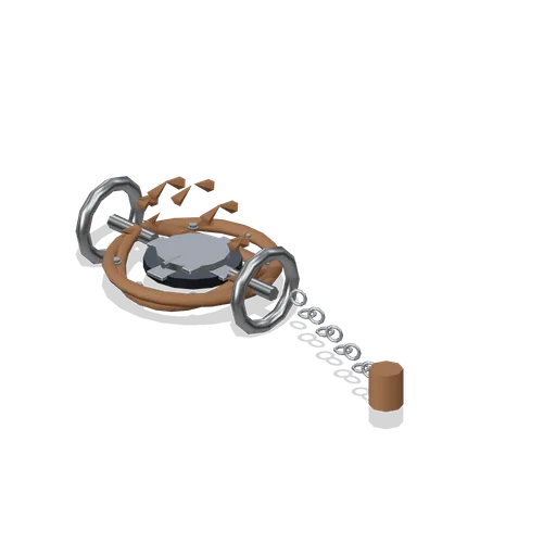 Sprung Bear Trap and Anchor (FPS Survival Forest Outpost)