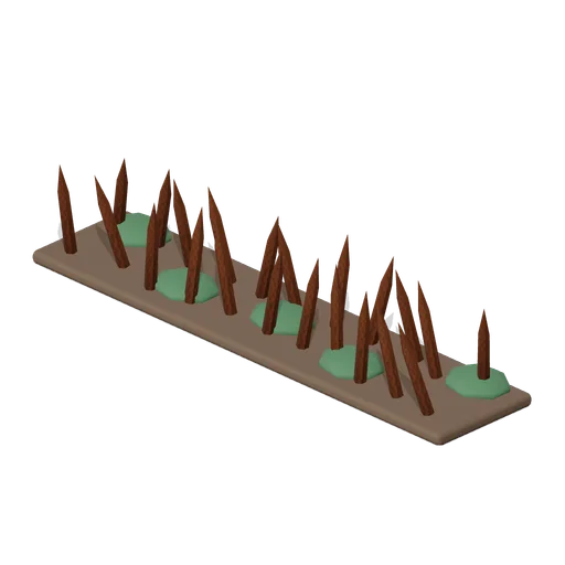 Punji Stake Line 4 m (FPS Survival Forest Outpost)