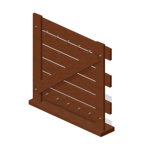 Boarded Barricade 1.9 m (FPS Survival Forest Outpost)