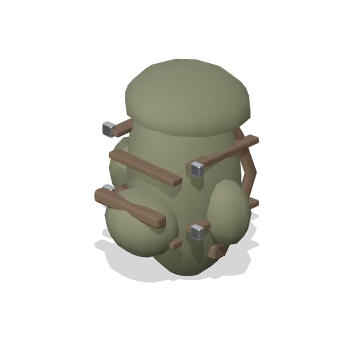 Field Backpack, Side Pouches (FPS Survival Forest Outpost)