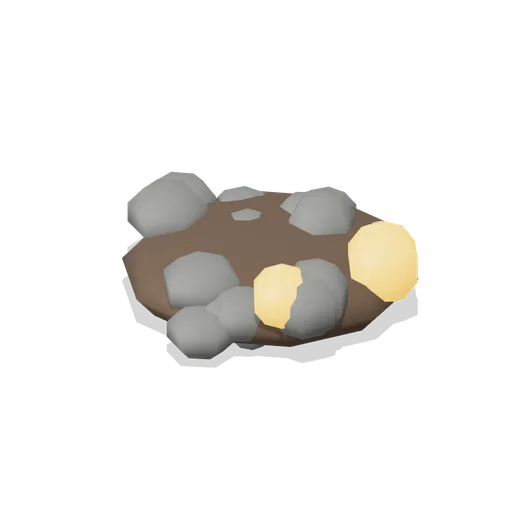 Ore and Stone Pile 0.9 m (FPS Survival Forest Outpost)