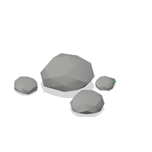 Mossy Boulder Cluster 3.6 m (FPS Survival Forest Outpost)