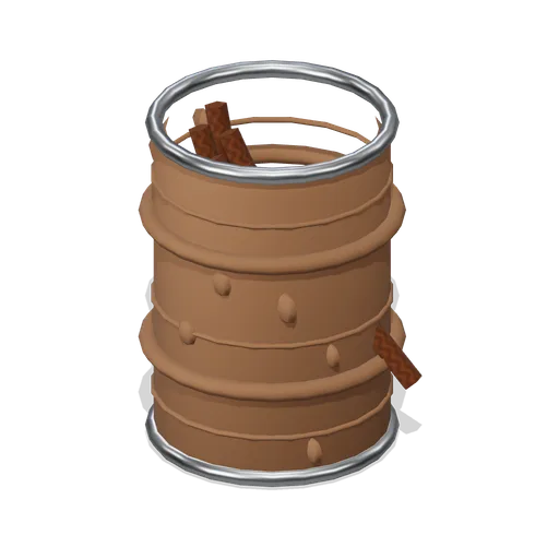 Burning Oil Drum Brazier (FPS Survival Forest Outpost)