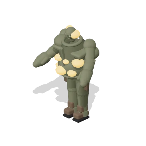 Bloated Infected, Jointed (FPS Survival Forest Outpost)