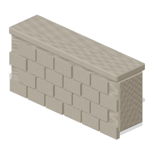 Street Retaining Wall Bay (Fantasy MMO City And Townsfolk)