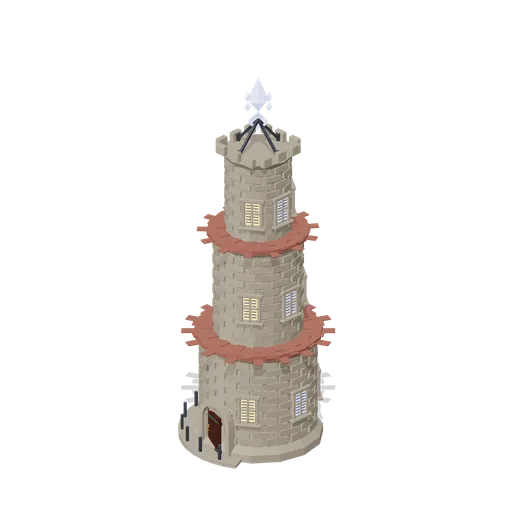 Arcane Mage Tower (Fantasy MMO City And Townsfolk)