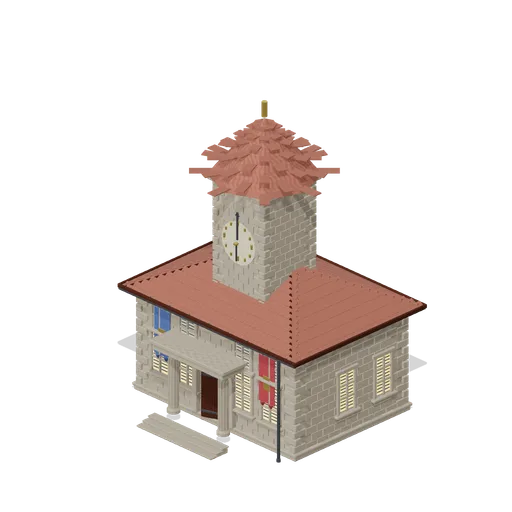 City Town Hall (Fantasy MMO City And Townsfolk)