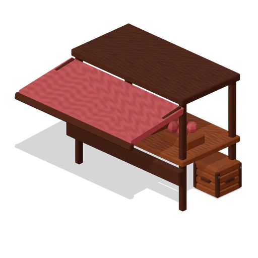 Covered Market Stall (Fantasy MMO City And Townsfolk)