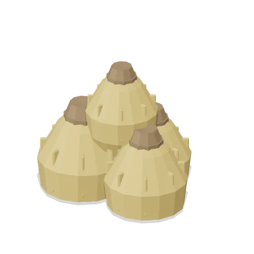 Grain Sack Pile (Fantasy MMO City And Townsfolk)