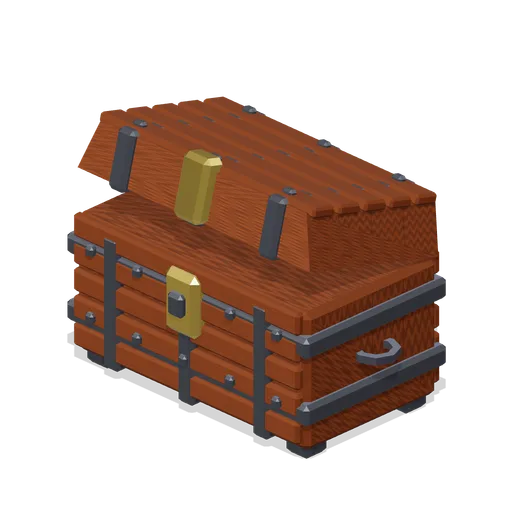Iron Bound Storage Chest (Fantasy MMO City And Townsfolk)