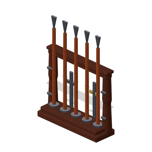 Guard Weapon Rack (Fantasy MMO City And Townsfolk)