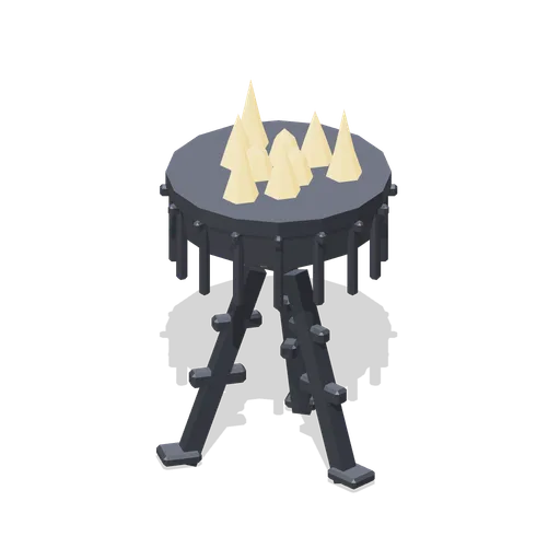 Lit Street Brazier (Fantasy MMO City And Townsfolk)