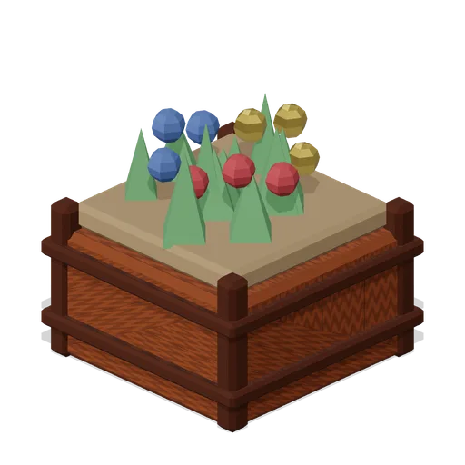 Street Flower Planter (Fantasy MMO City And Townsfolk)