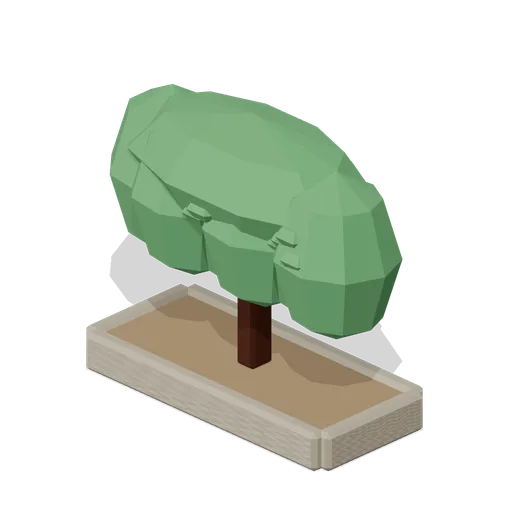 Clipped Hedge Block (Fantasy MMO City And Townsfolk)