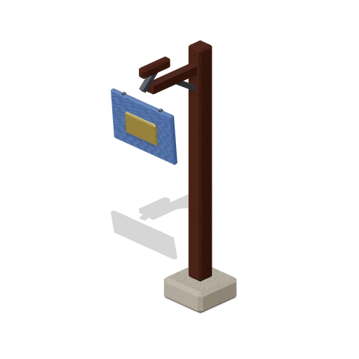 Free Standing Trade Sign (Fantasy MMO City And Townsfolk)