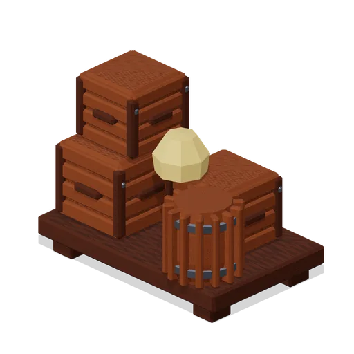 Dock Pallet Load (Fantasy MMO City And Townsfolk)