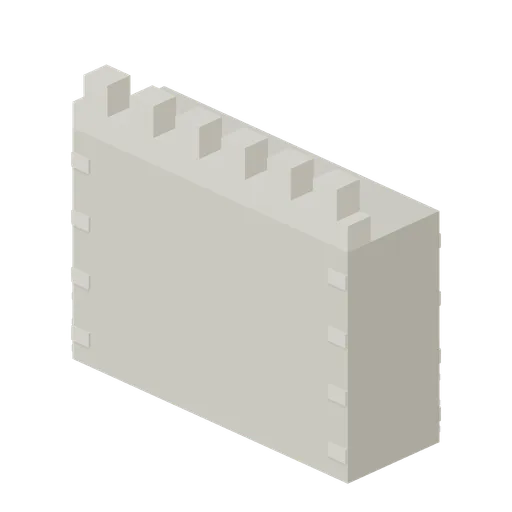 Curtain Straight 6m (Medieval Castle Construction)