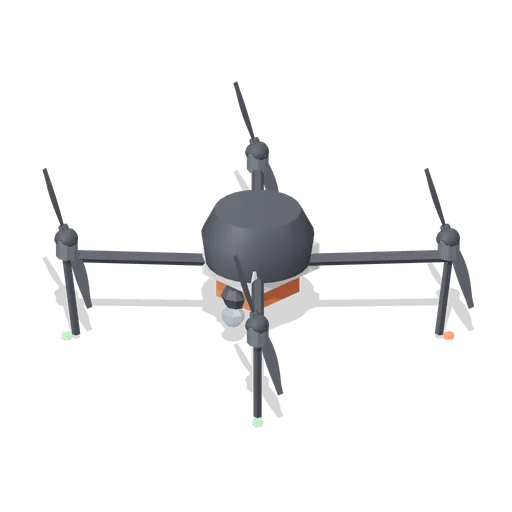 Heavy Lift Quadcopter Drone (Aircraft Fleet and Airfield)