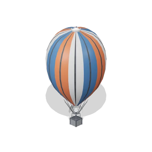 Hot Air Balloon And Basket (Aircraft Fleet and Airfield)
