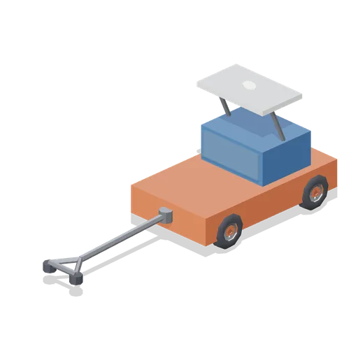Aircraft Tug With Tow Bar (Aircraft Fleet and Airfield)